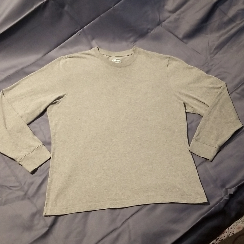 Member's Mark Men's Medium Gray Long Sleeve Crewneck Tee Shirt